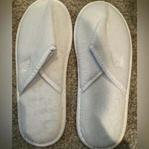 New Four Seasons Hotel White Terry Slipper Slides - Sizes Medium and Large